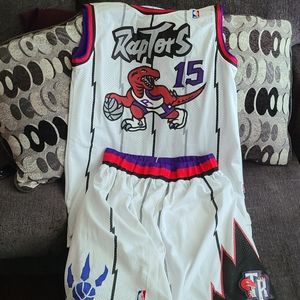 NBA Toronto Raptors Vince Carter uniform set